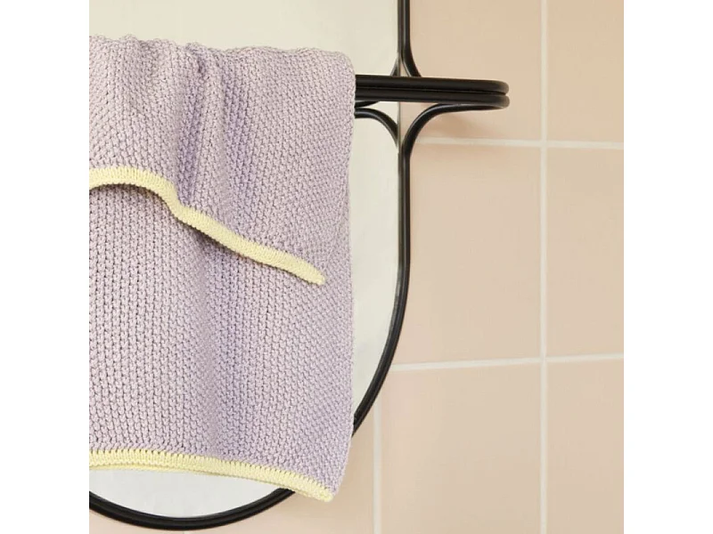 Miroir mural design en métal noir MARVY