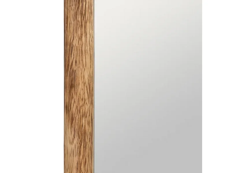 Miroir rectangulaire en bois de manguier finition naturelle 60 cm OMBRYA