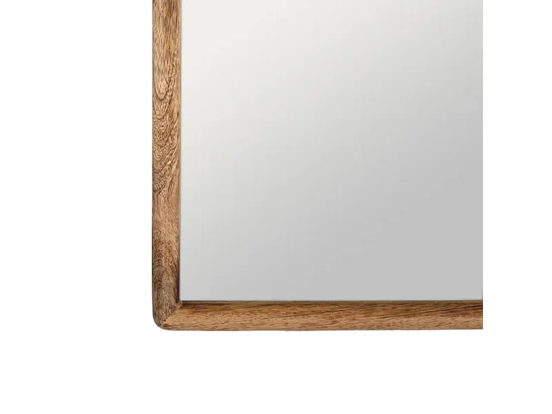 Miroir rectangulaire en bois de manguier finition naturelle 60 cm OMBRYA