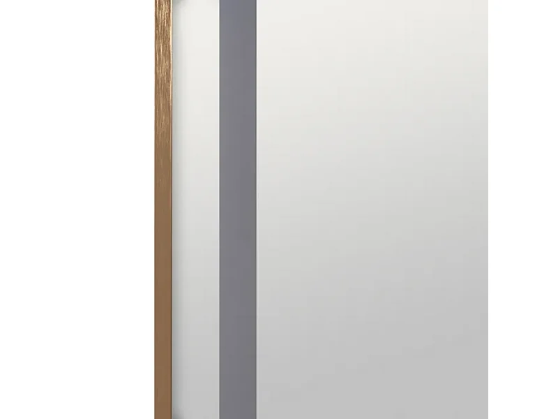 Miroir lumineux FLORELIS plein pied LED cadre doré 160 cm capteur