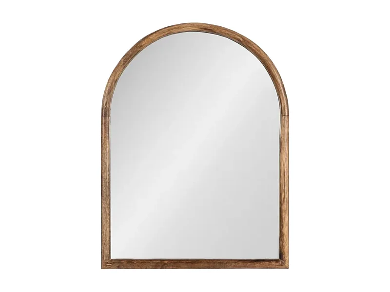 Miroir avec cadre bois de manguier mural vertical naturel et design VELETRIE