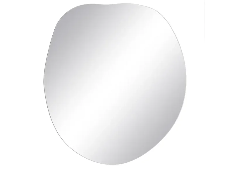 Miroir ORENDA design mural forme libre verre 60 cm fixation invisible