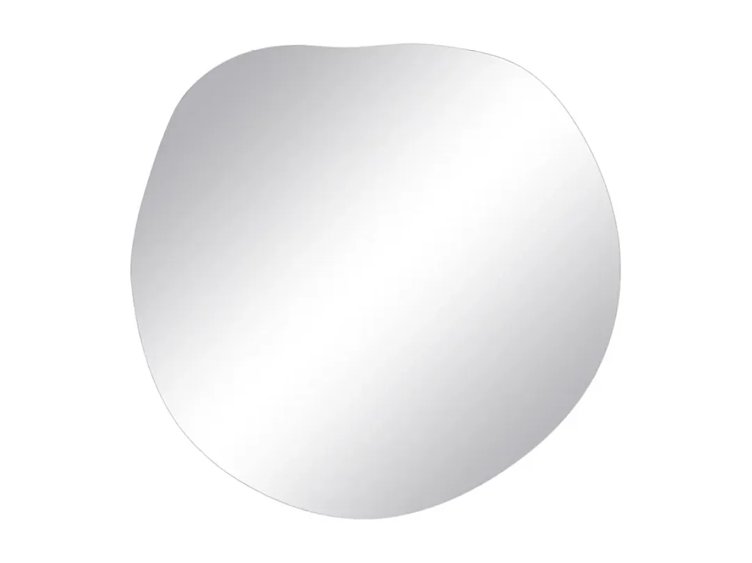Miroir ORENDA design mural forme libre verre 60 cm fixation invisible