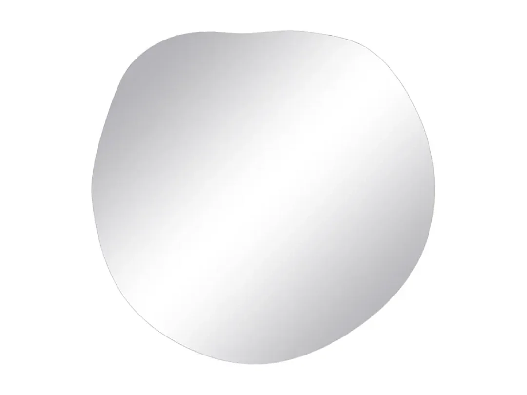 Miroir ORENDA design mural forme libre verre 60 cm fixation invisible