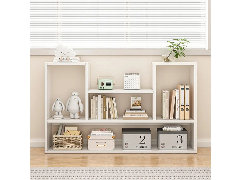 ÉTAGÈRE BLANCHE ÉTAGÈRE MURALE MODERNE LOFT POUR LIVRES SALON OUVERT 100 CM