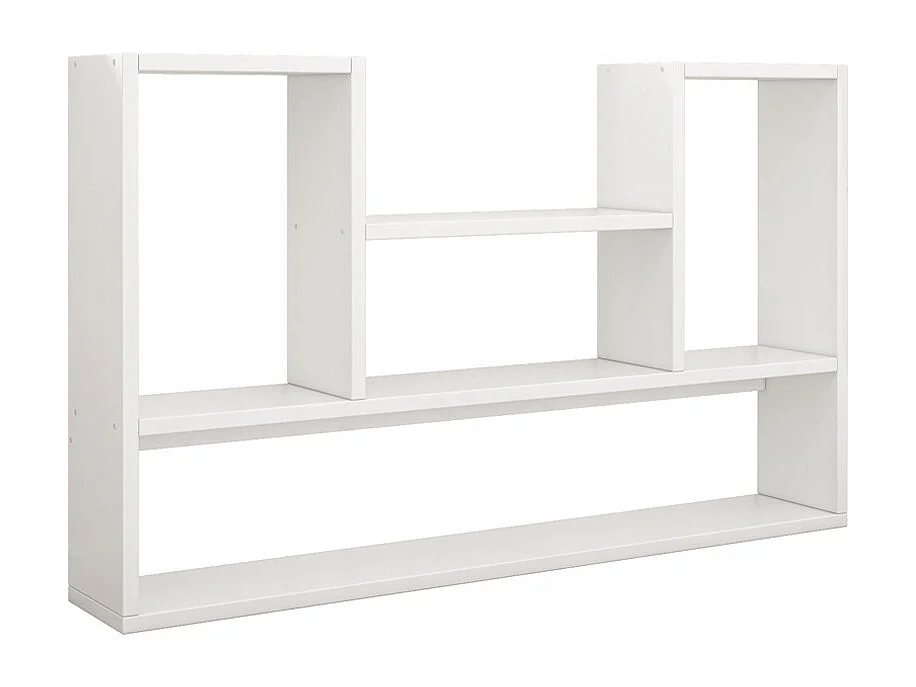 ÉTAGÈRE BLANCHE ÉTAGÈRE MURALE MODERNE LOFT POUR LIVRES SALON OUVERT 100 CM