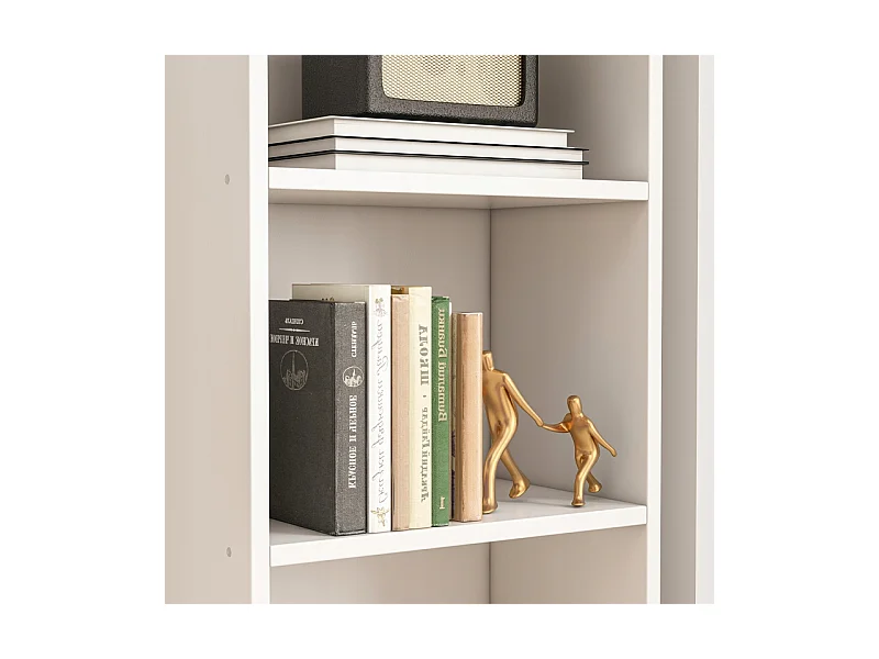 ÉTAGÈRE BLANCHE SUR PIED POUR LIVRES ÉTAGÈRES HAUTES MODERNES COLONNE LOFT 182 cm