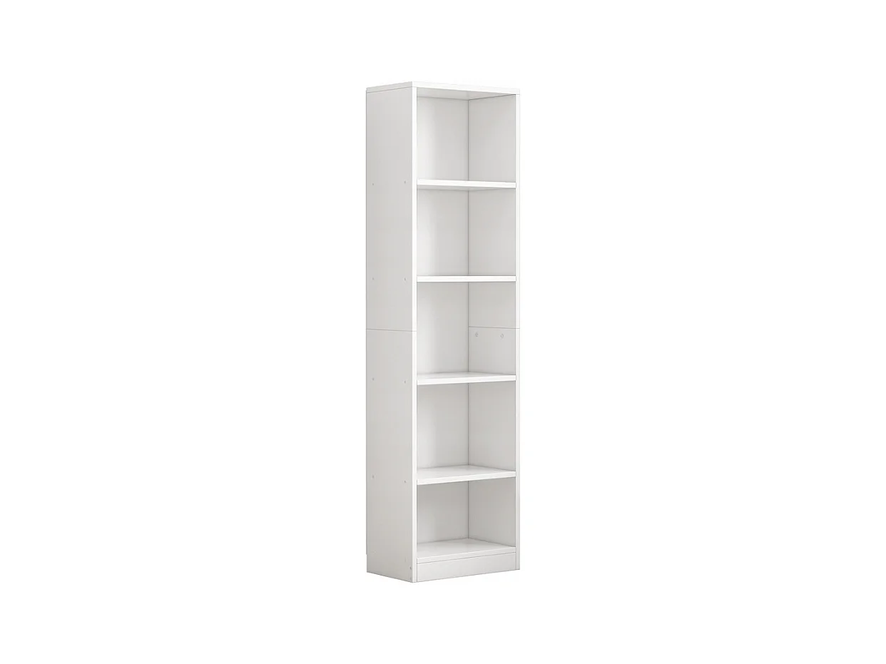 ÉTAGÈRE BLANCHE SUR PIED POUR LIVRES ÉTAGÈRES HAUTES MODERNES COLONNE LOFT 182 cm