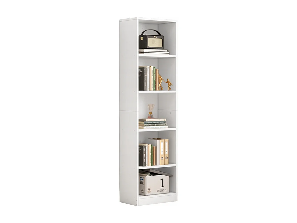 ÉTAGÈRE BLANCHE SUR PIED POUR LIVRES ÉTAGÈRES HAUTES MODERNES COLONNE LOFT 182 cm