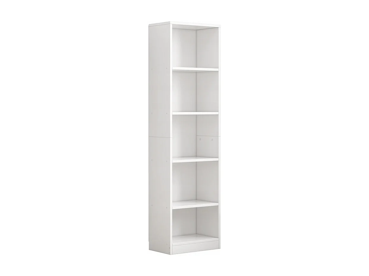 ÉTAGÈRE BLANCHE SUR PIED POUR LIVRES ÉTAGÈRES HAUTES MODERNES COLONNE LOFT 182 cm