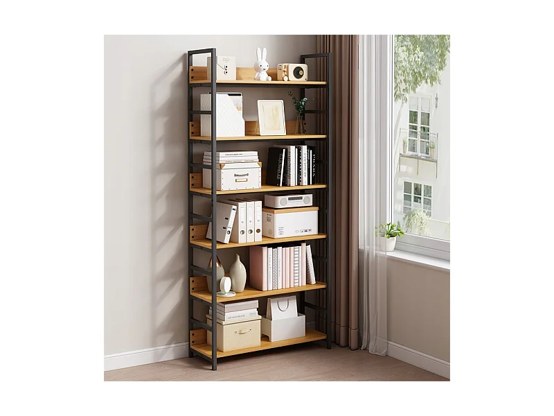 ÉTAGÈRE À LIVRES CLASSEURS HAUT ARMOIRE LOFT MÉTALLIQUE INDUSTRIELLE 174 CM