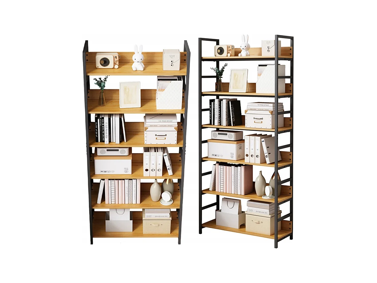 ÉTAGÈRE À LIVRES CLASSEURS HAUT ARMOIRE LOFT MÉTALLIQUE INDUSTRIELLE 174 CM