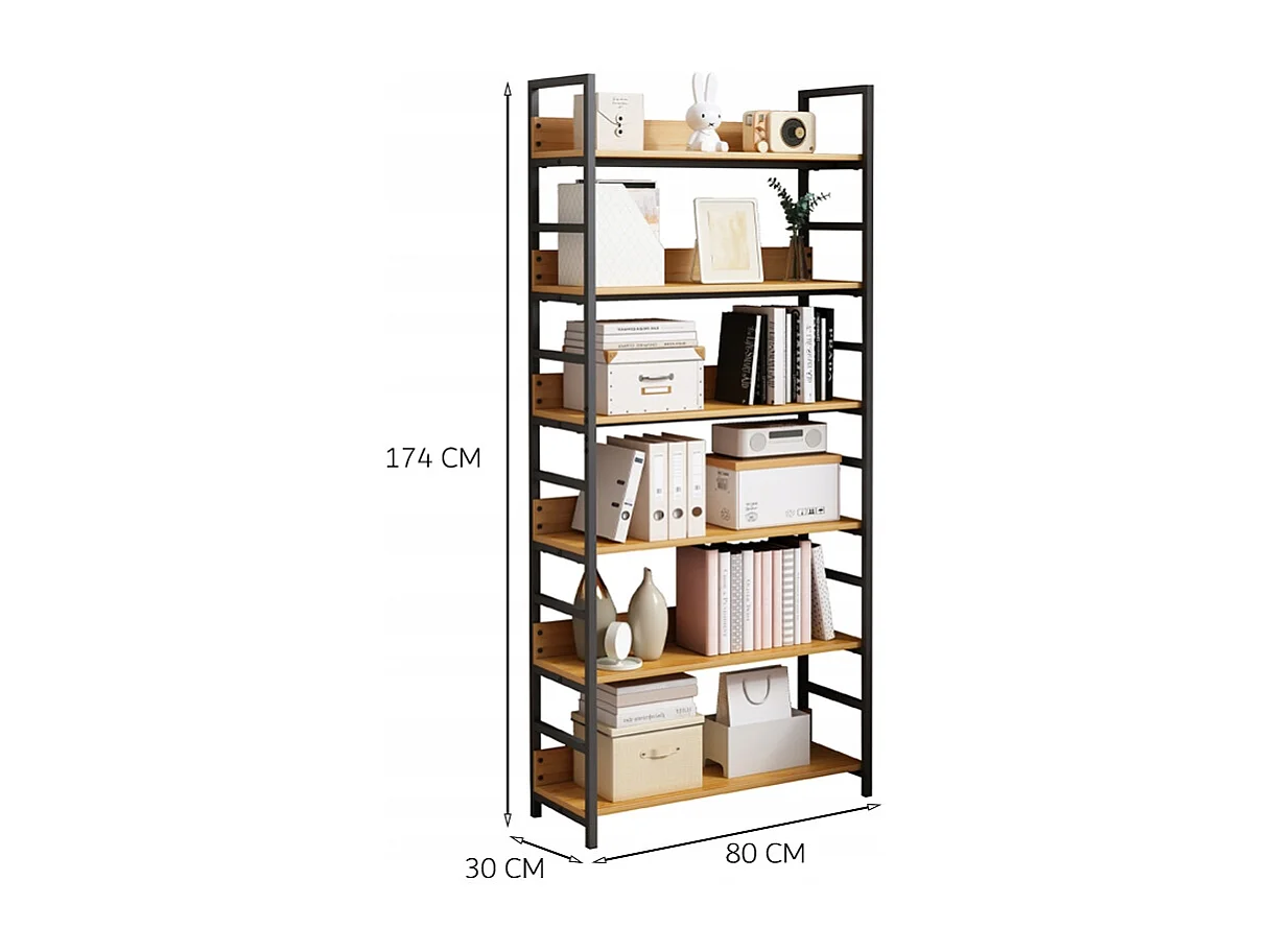 ESTANTERÍA PARA LIBROS CLASIFICADORES ALTO ARMARIO LOFT METÁLICO INDUSTRIAL 174 CM