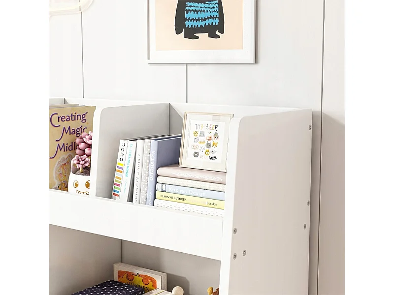 ESTANTERÍA PARA LIBROS Y PERIÓDICOS PARA NIÑOS ARMARIOS PARA JUGUETES ESTANTERÍA DE PIE 80 CM