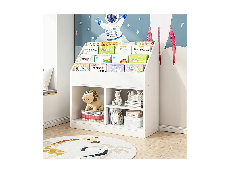 REGAL FÜR BÜCHER UND ZEITUNGEN FÜR KINDER SPIELZEUGSCHRANK STEHENDES BÜCHERREGAL