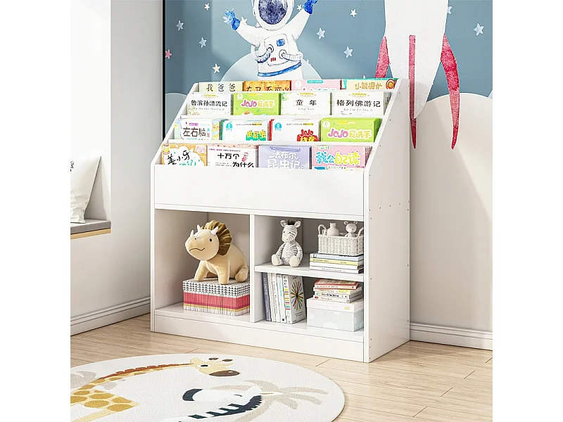 REGAL FÜR BÜCHER UND ZEITUNGEN FÜR KINDER SPIELZEUGSCHRANK STEHENDES BÜCHERREGAL