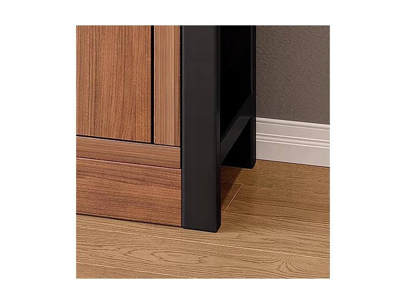 Regał stojący industrialny na książki metalowa rama duży szeroki loft 80 cm