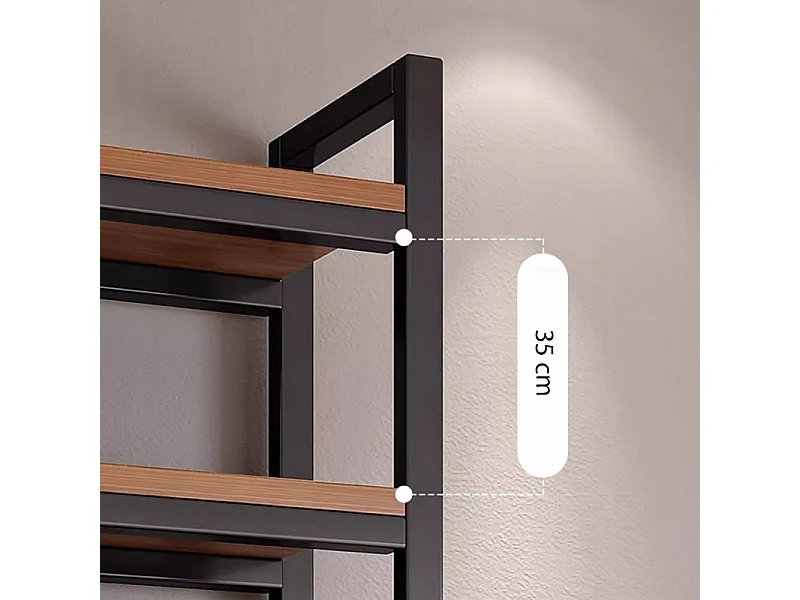 INDUSTRIELLES STEHREGAL FÜR BÜCHER METALLRAHMEN GROSS BREIT LOFT 80 CM