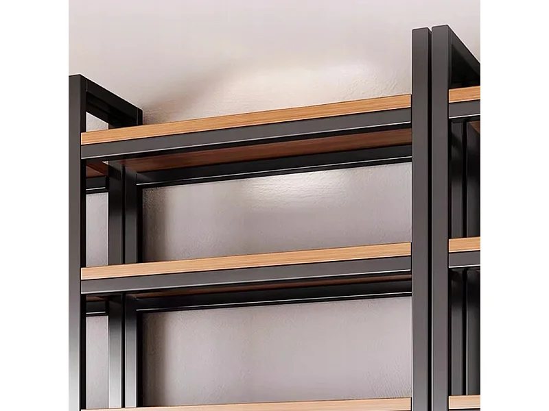 INDUSTRIELLES STEHREGAL FÜR BÜCHER METALLRAHMEN GROSS BREIT LOFT 80 CM