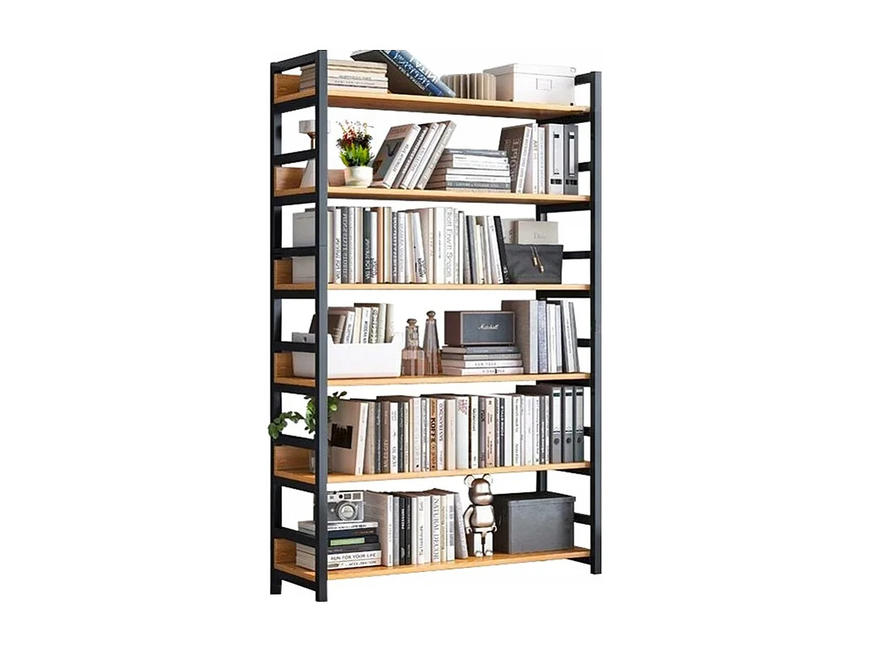 INDUSTRIELLES RUSTIKALES STEHREGAL 6 REGALBÖDEN BÜCHERTREPPE 174 CM
