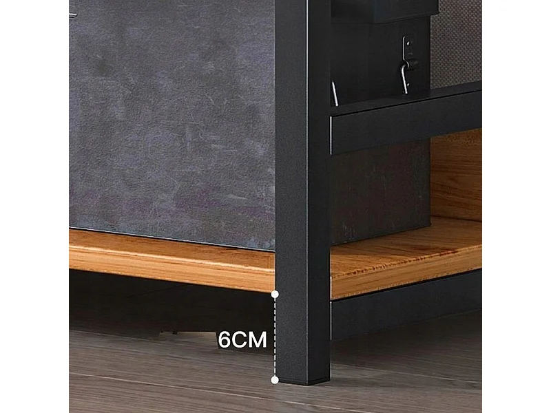 INDUSTRIELLES RUSTIKALES STEHREGAL 6 REGALBÖDEN BÜCHERTREPPE 174 CM