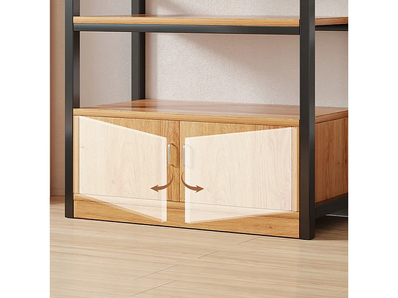 Regał industrialny stojący półka na książki loft 190 cm metalowa rama