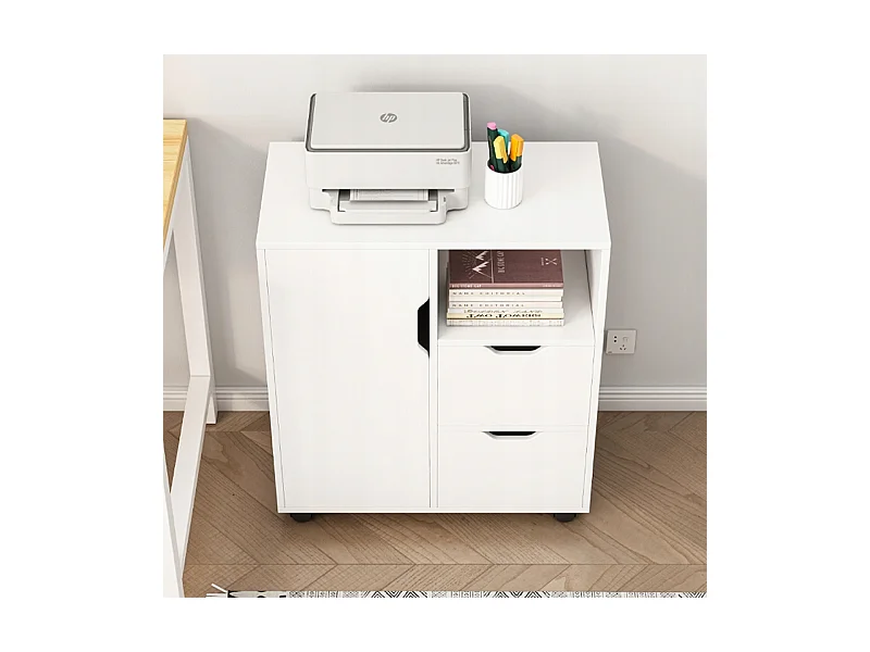 TABLE ARMOIRE SUR PIED SUPPORT POUR IMPRIMANTE ÉTAGÈRE MODERNE 3 ÉTAGÈRES 60 CM