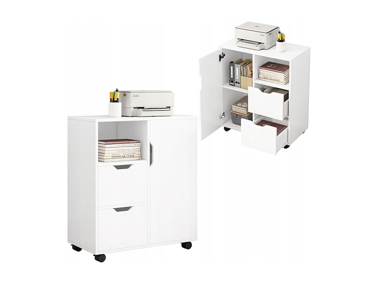 TABLE ARMOIRE SUR PIED SUPPORT POUR IMPRIMANTE ÉTAGÈRE MODERNE 3 ÉTAGÈRES 60 CM