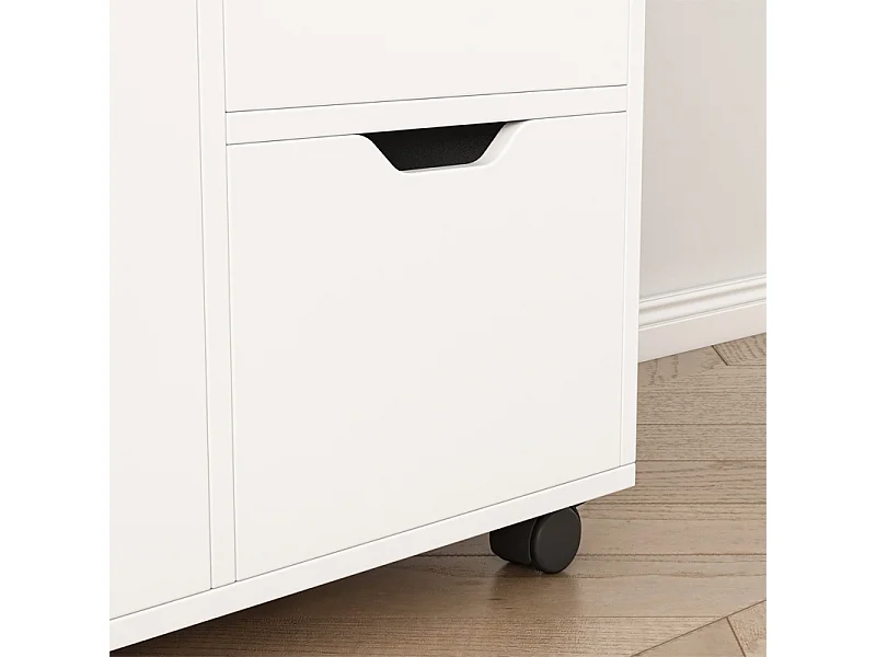 TABLE ARMOIRE SUR PIED SUPPORT POUR IMPRIMANTE ÉTAGÈRE MODERNE 3 ÉTAGÈRES 60 CM