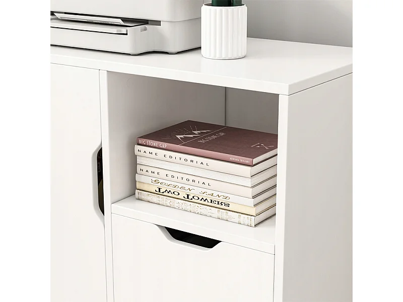 TABLE ARMOIRE SUR PIED SUPPORT POUR IMPRIMANTE ÉTAGÈRE MODERNE 3 ÉTAGÈRES 60 CM