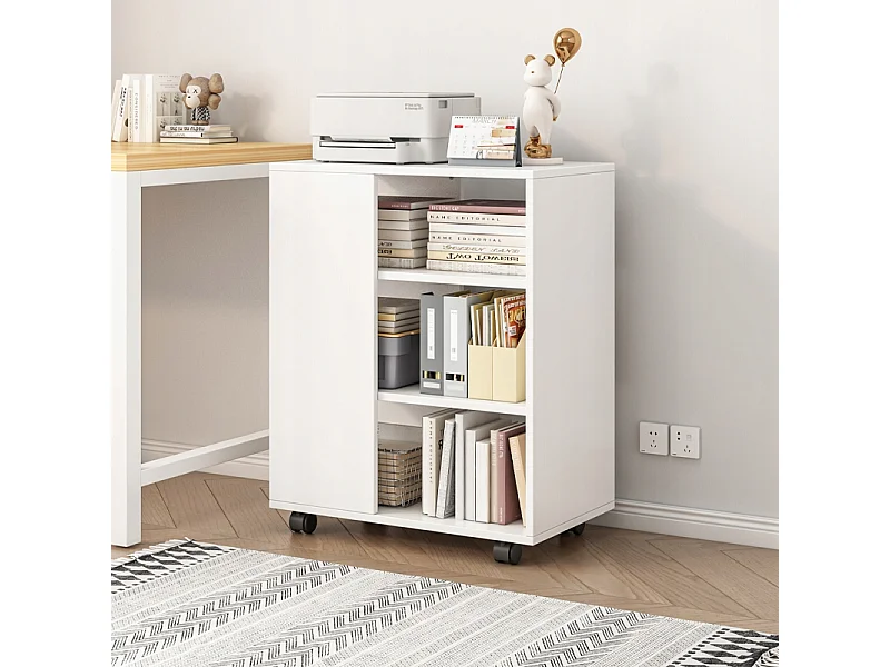 MULTIFUNKTIONALER STANDSCHRANK DRUCKERTISCH REGAL MODERNES REGAL