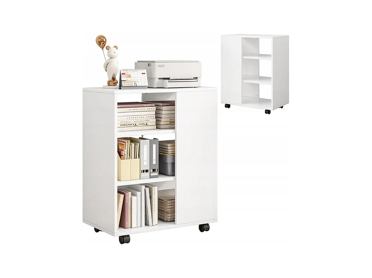 ARMOIRE MULTIFONCTIONNELLE TABLE POUR IMPRIMANTE ÉTAGÈRE MODERNE