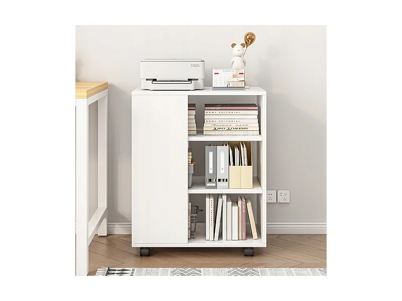 ARMOIRE MULTIFONCTIONNELLE TABLE POUR IMPRIMANTE ÉTAGÈRE MODERNE