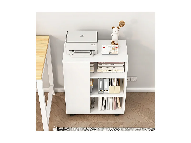 ARMOIRE MULTIFONCTIONNELLE TABLE POUR IMPRIMANTE ÉTAGÈRE MODERNE