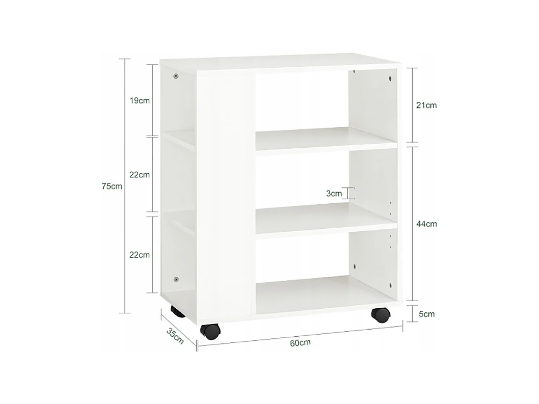 ARMOIRE MULTIFONCTIONNELLE TABLE POUR IMPRIMANTE ÉTAGÈRE MODERNE
