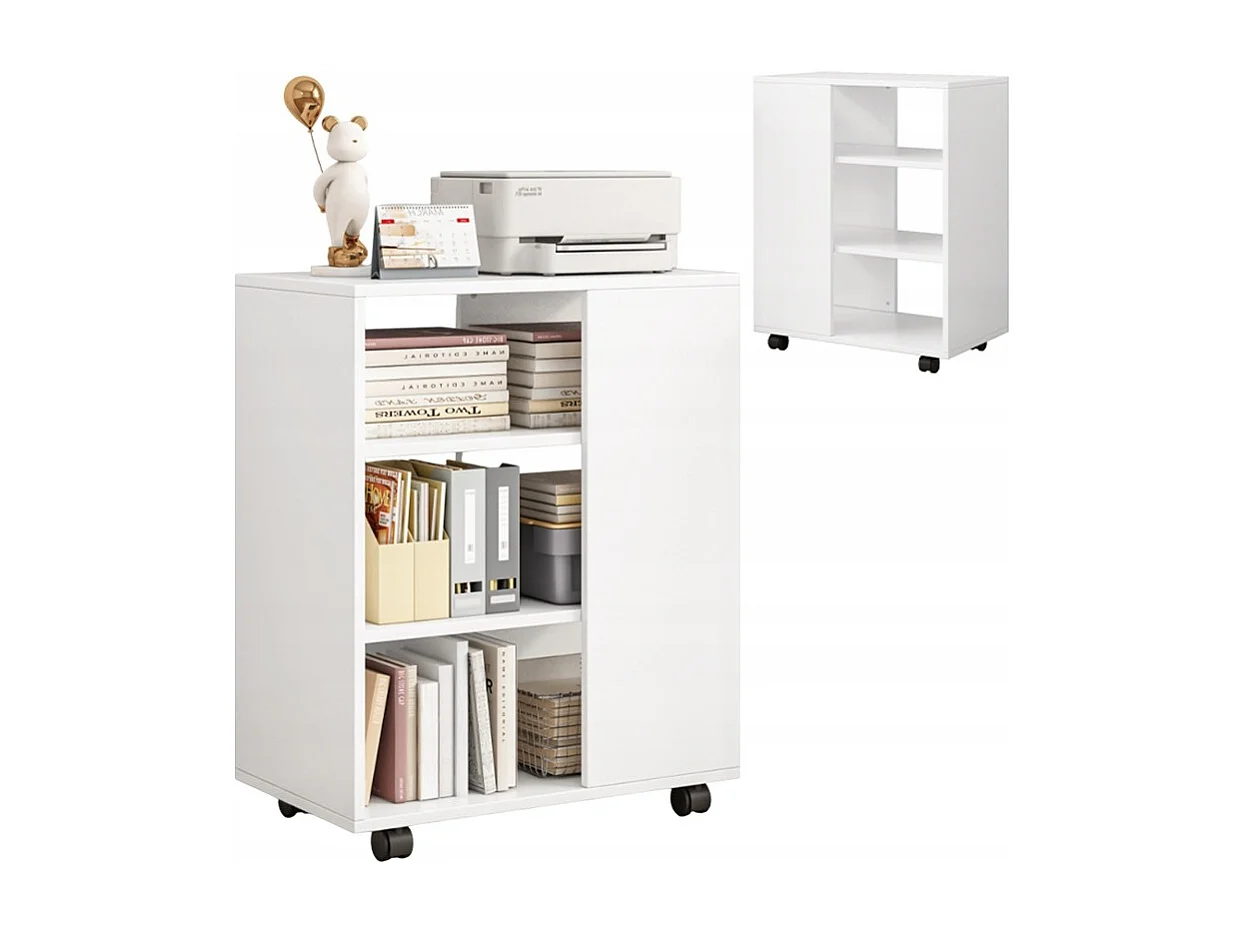 ARMOIRE MULTIFONCTIONNELLE TABLE POUR IMPRIMANTE ÉTAGÈRE MODERNE