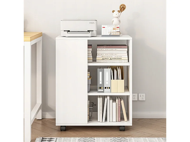 ARMOIRE MULTIFONCTIONNELLE TABLE POUR IMPRIMANTE ÉTAGÈRE MODERNE
