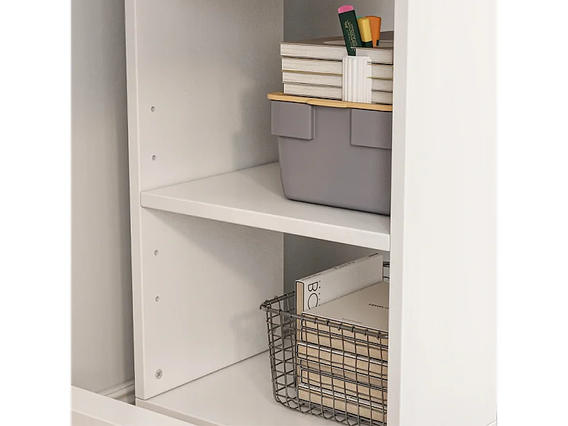 ARMOIRE MULTIFONCTIONNELLE TABLE POUR IMPRIMANTE ÉTAGÈRE MODERNE