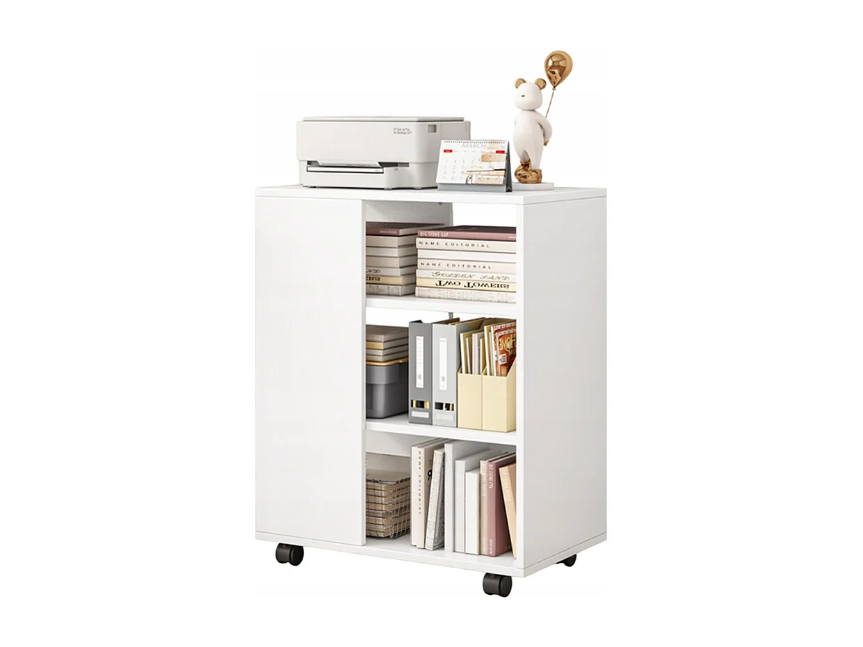 ARMOIRE MULTIFONCTIONNELLE TABLE POUR IMPRIMANTE ÉTAGÈRE MODERNE