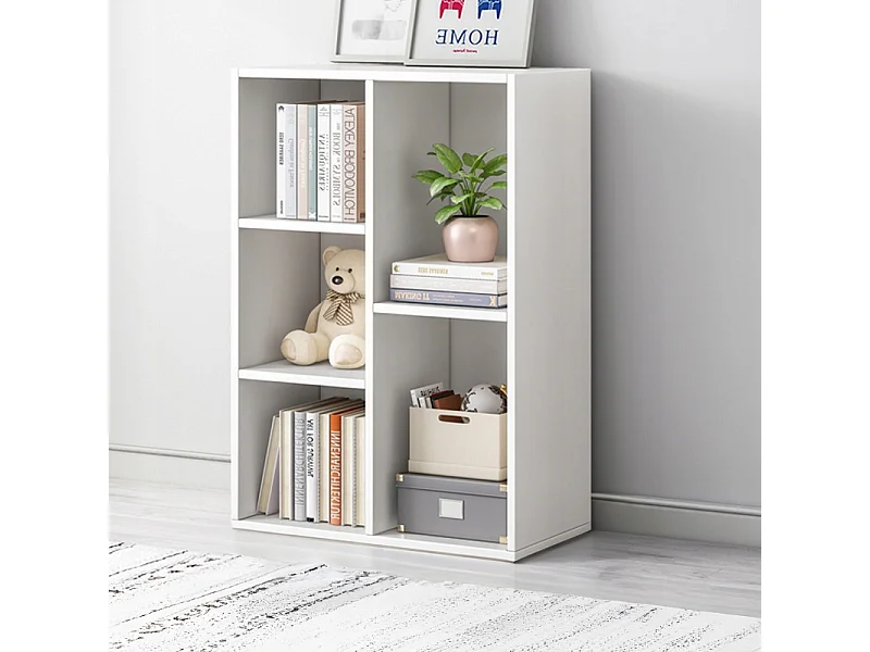 Offenes regal, weiss, grosser schrank, kommode, loft, skandinavisch, 5 regalböden