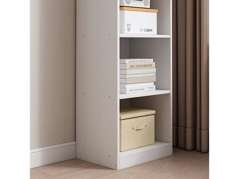 ÉTAGÈRE BLANCHE POUR LIVRES ÉTAGÈRES HAUTES SCANDINAVES COLONNE ARMOIRE LOFT