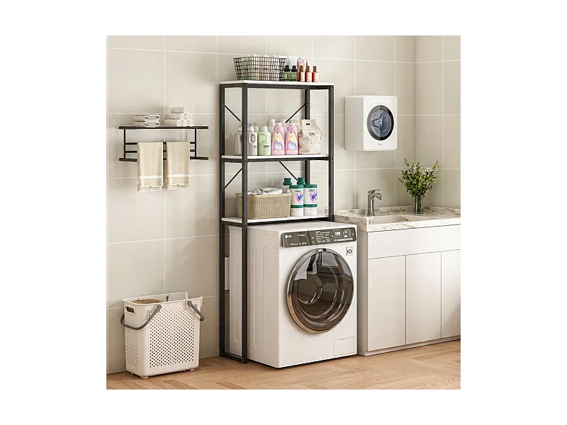 REGAL BADEZIMMERSCHRANK ÜBER DER TOILETTE WASCHMASCHINE LOFT INDUSTRIELL REGALE 160 CM