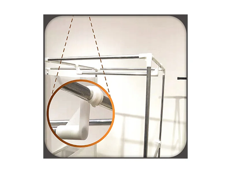 Armoire à vêtements pliable en tissu garde-robe xxl