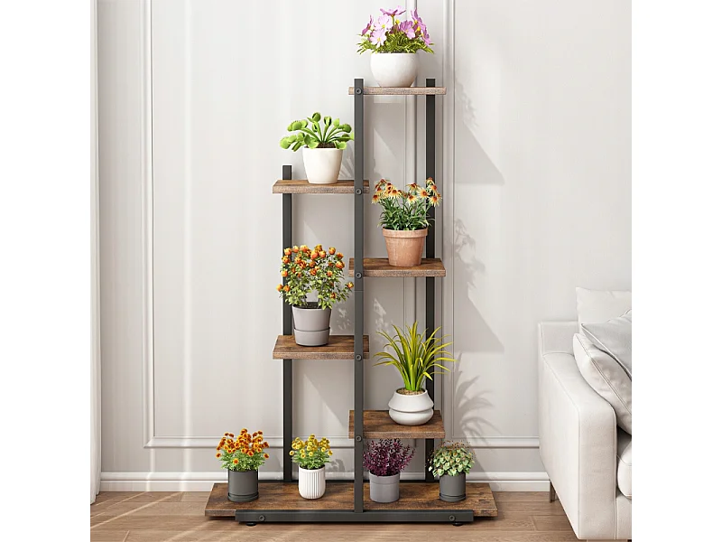 Floral stand pour plantes fleurs pots de fleurs étagère rustique étagères en bois