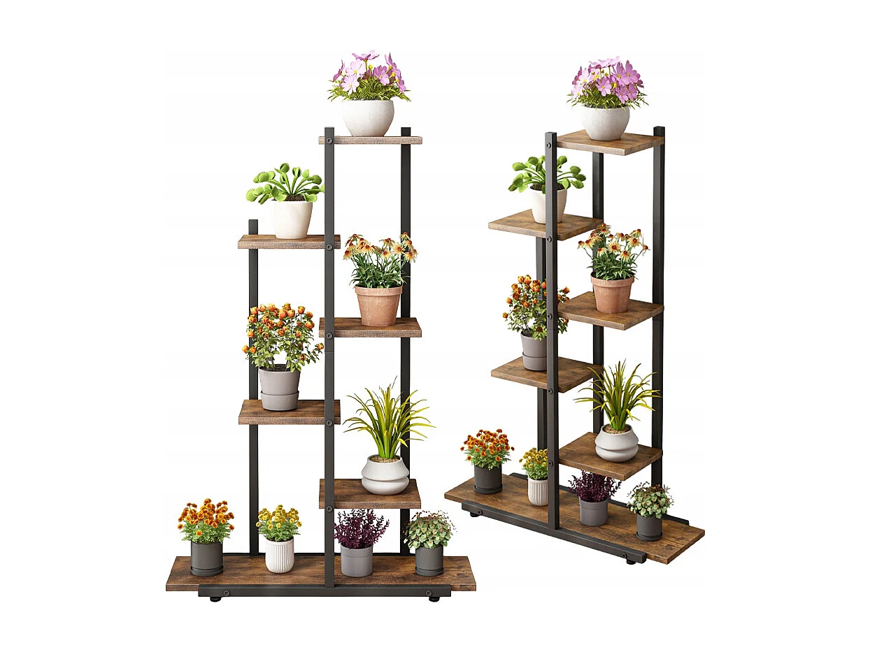 Floral stand pour plantes fleurs pots de fleurs étagère rustique étagères en bois