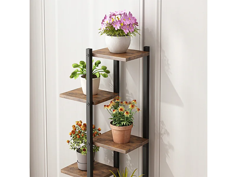 Floral stand pour plantes fleurs pots de fleurs étagère rustique étagères en bois