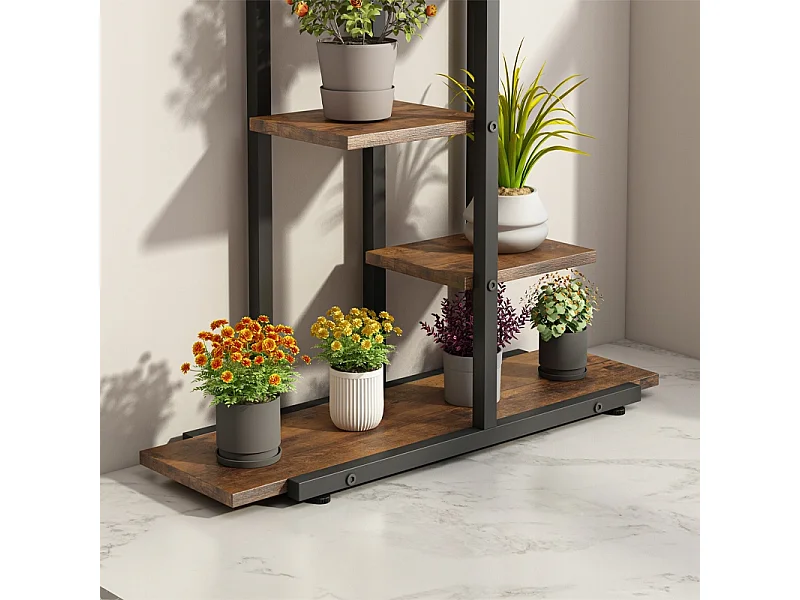 Floral stand pour plantes fleurs pots de fleurs étagère rustique étagères en bois