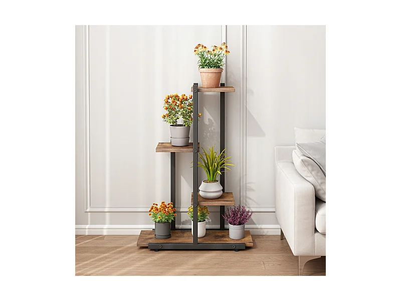 FLORAL STAND POUR PLANTES LOFT POTS DE FLEURS RUSTIQUE ÉTAGÈRE ÉTAGÈRES EN BOIS