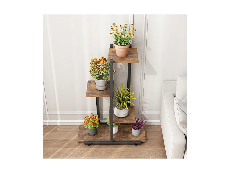 FLORAL STAND POUR PLANTES LOFT POTS DE FLEURS RUSTIQUE ÉTAGÈRE ÉTAGÈRES EN BOIS
