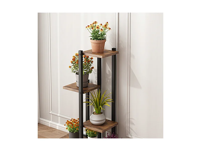 FLORAL STAND POUR PLANTES LOFT POTS DE FLEURS RUSTIQUE ÉTAGÈRE ÉTAGÈRES EN BOIS